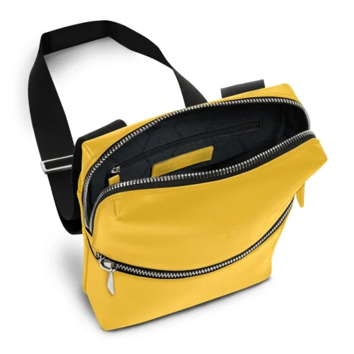 Automobili Lamborghini Bags-- Bodybag - Yellow - Made in Italy - Luxury Exclusive Collection - Avvenice