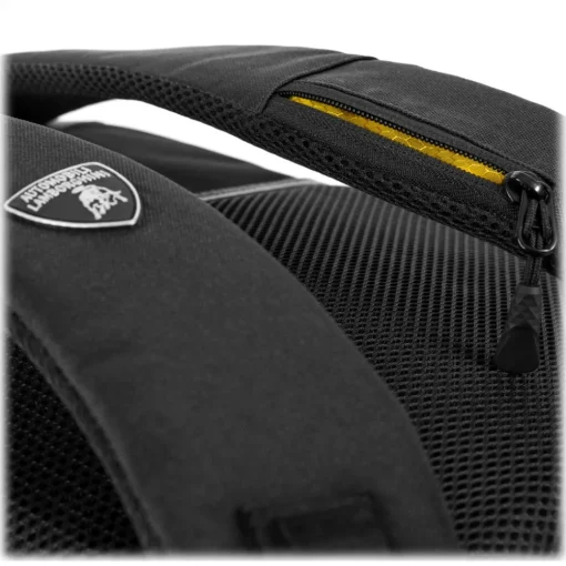 Automobili Lamborghini Backpacks|Bags-- Backpack - Black - Made in Italy - Luxury Exclusive Collection - Avvenice