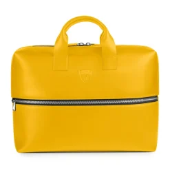 Automobili Lamborghini Bags|Luggage-- Briefcase - Yellow - Made in Italy - Luxury Exclusive Collection - Avvenice