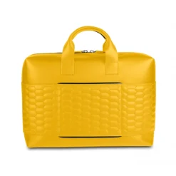 Automobili Lamborghini Bags|Luggage-- Briefcase - Yellow - Made in Italy - Luxury Exclusive Collection - Avvenice