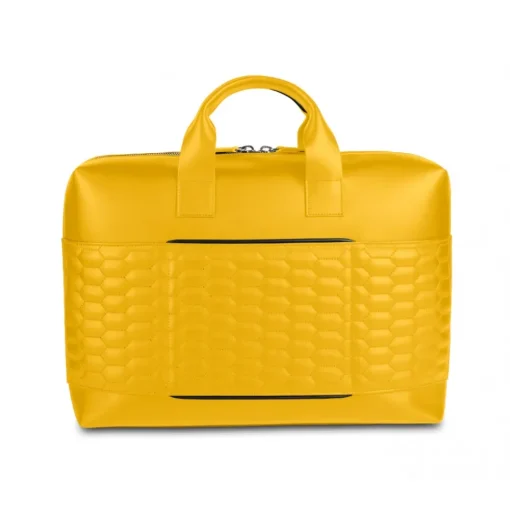 Automobili Lamborghini Bags|Luggage-- Briefcase - Yellow - Made in Italy - Luxury Exclusive Collection - Avvenice