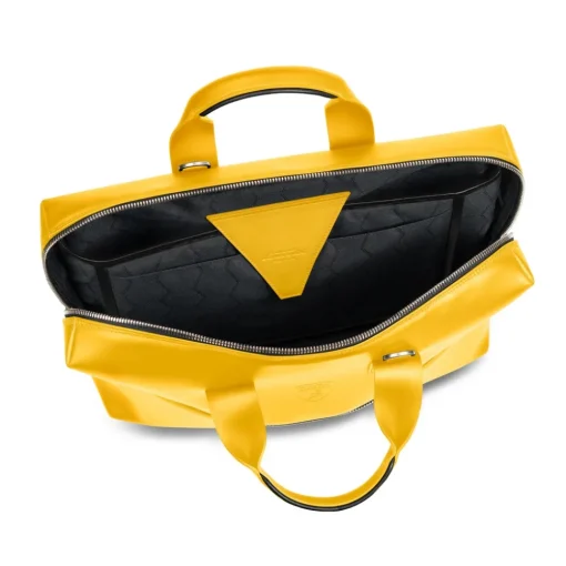 Automobili Lamborghini Bags|Luggage-- Briefcase - Yellow - Made in Italy - Luxury Exclusive Collection - Avvenice