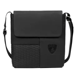 Automobili Lamborghini Bags-- Bodybag - Black - Made in Italy - Luxury Exclusive Collection - Avvenice