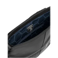 Automobili Lamborghini Bags-- Bodybag - Black - Made in Italy - Luxury Exclusive Collection - Avvenice
