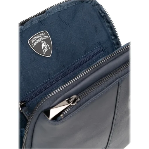 Automobili Lamborghini Bags-- Bodybag - Blue - Made in Italy - Luxury Exclusive Collection - Avvenice