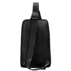 Automobili Lamborghini Bags-- Bodybag - Black - Made in Italy - Luxury Exclusive Collection - Avvenice
