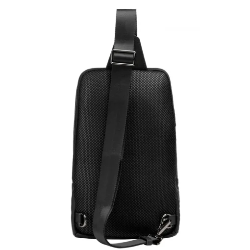 Automobili Lamborghini Bags-- Bodybag - Black - Made in Italy - Luxury Exclusive Collection - Avvenice