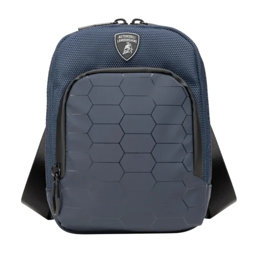 Automobili Lamborghini Bags-- Bodybag - Blue - Made in Italy - Luxury Exclusive Collection - Avvenice