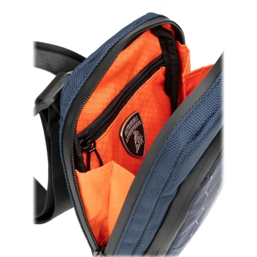 Automobili Lamborghini Bags-- Bodybag - Blue - Made in Italy - Luxury Exclusive Collection - Avvenice