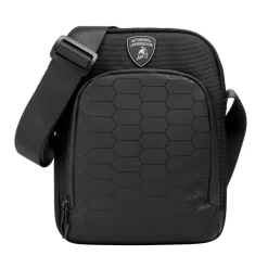 Automobili Lamborghini Bags-- Bodybag - Black - Made in Italy - Luxury Exclusive Collection - Avvenice