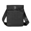 Automobili Lamborghini Bags-- Bodybag - Black- Made in Italy - Luxury Exclusive Collection - Avvenice