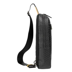 Automobili Lamborghini Bags-- Bodybag - Black - Made in Italy - Luxury Exclusive Collection - Avvenice