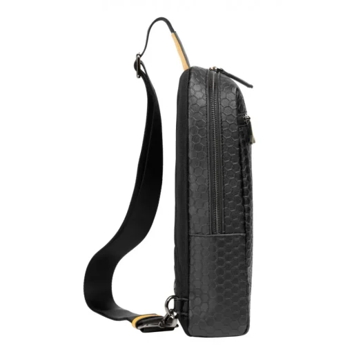 Automobili Lamborghini Bags-- Bodybag - Black - Made in Italy - Luxury Exclusive Collection - Avvenice