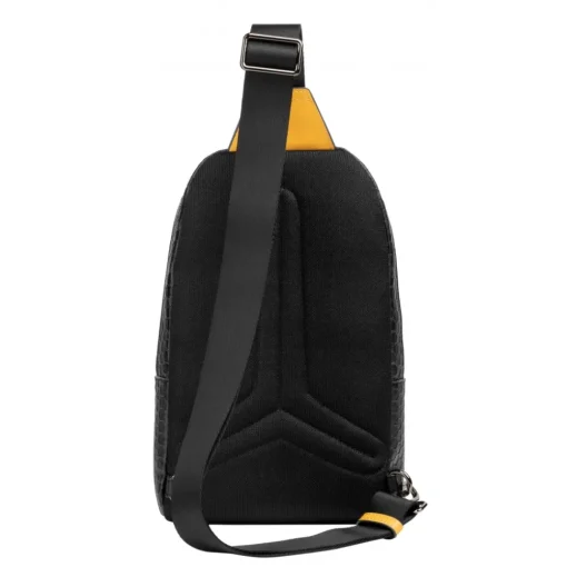 Automobili Lamborghini Bags-- Bodybag - Black - Made in Italy - Luxury Exclusive Collection - Avvenice