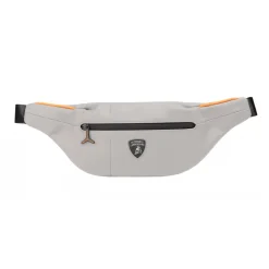 Automobili Lamborghini Bags-- Bodybag - Grey - Made in Italy - Luxury Exclusive Collection - Avvenice