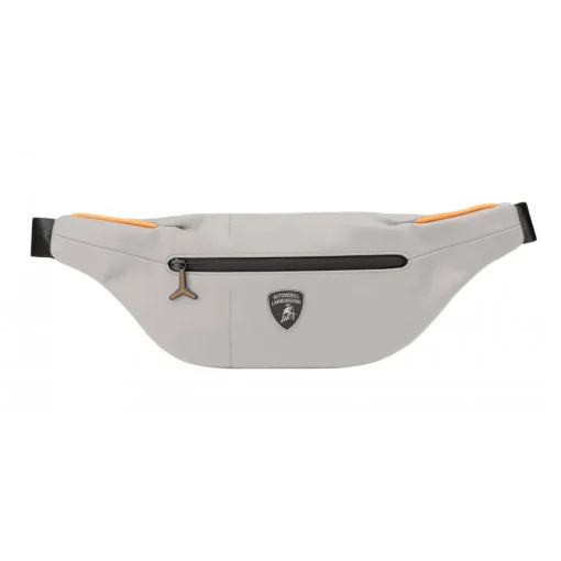 Automobili Lamborghini Bags-- Bodybag - Grey - Made in Italy - Luxury Exclusive Collection - Avvenice