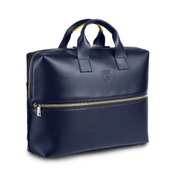 Automobili Lamborghini Luggage|Bags-- Briefcase - Blue - Made in Italy - Luxury Exclusive Collection - Avvenice