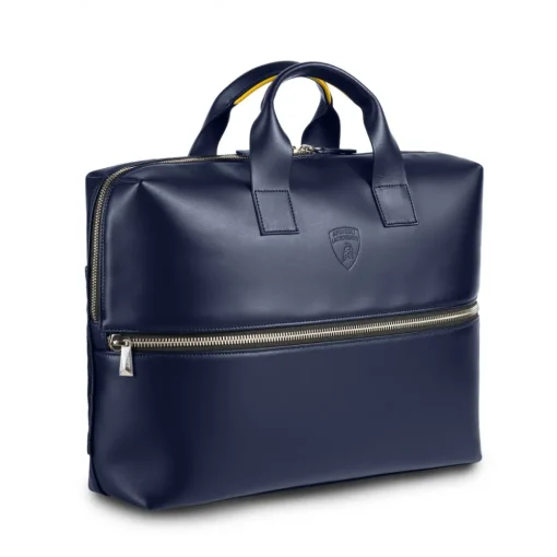 Automobili Lamborghini Luggage|Bags-- Briefcase - Blue - Made in Italy - Luxury Exclusive Collection - Avvenice
