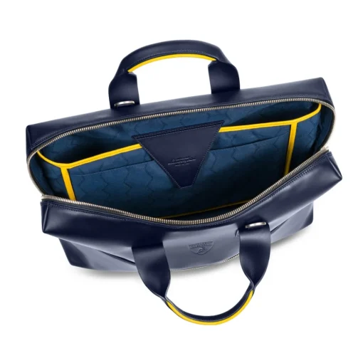 Automobili Lamborghini Luggage|Bags-- Briefcase - Blue - Made in Italy - Luxury Exclusive Collection - Avvenice