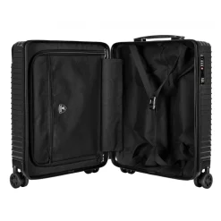Automobili Lamborghini Luggage-- Trolley - Black - Made in Italy - Luxury Exclusive Collection - Avvenice