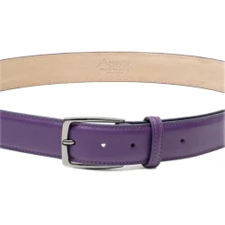Avvenice Belts-- Astrea - Premium Leather Belt - Purple - Handmade in Italy - Exclusive Luxury Collection -