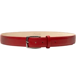 Avvenice Belts-- Astrea - Premium Leather Belt - Red - Handmade in Italy - Exclusive Luxury Collection -