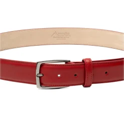 Avvenice Belts-- Astrea - Premium Leather Belt - Red - Handmade in Italy - Exclusive Luxury Collection -
