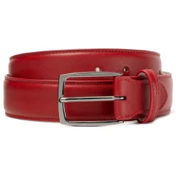Avvenice Belts-- Astrea - Premium Leather Belt - Red - Handmade in Italy - Exclusive Luxury Collection -