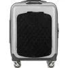 Avvenice Bags & Trolley|Luggage-- Aura - Aluminum and Carbon Fiber Trolley - Silver - Handmade in Italy - Exclusive Luxury Collection -