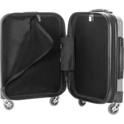 Avvenice Bags & Trolley|Luggage-- Aura - Aluminum and Carbon Fiber Trolley - Silver - Handmade in Italy - Exclusive Luxury Collection -
