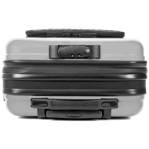 Avvenice Bags & Trolley|Luggage-- Aura - Aluminum and Carbon Fiber Trolley - Silver - Handmade in Italy - Exclusive Luxury Collection -