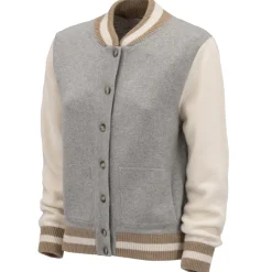 Avvenice Knitwears-- Bomberinbo - Loro Piana Cashmere Tricolor Sweater - Grey Beige Cream  - Knitwear - Luxury Exclusive Collection -