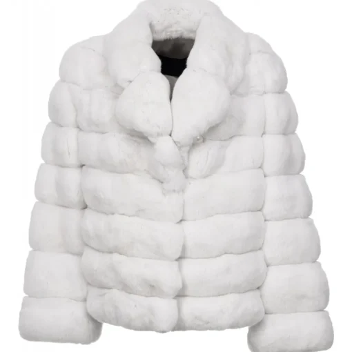 Avvenice Jackets-- Camille - Chinchilla Jacket - Black & White - Furs - Coats - Luxury Exclusive Collection -