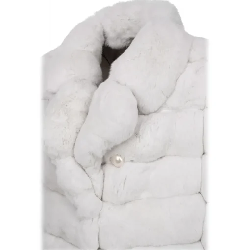 Avvenice Jackets-- Camille - Chinchilla Jacket - Black & White - Furs - Coats - Luxury Exclusive Collection -