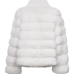 Avvenice Jackets-- Camille - Chinchilla Jacket - Black & White - Furs - Coats - Luxury Exclusive Collection -