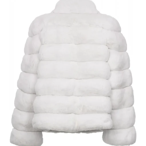 Avvenice Jackets-- Camille - Chinchilla Jacket - Black & White - Furs - Coats - Luxury Exclusive Collection -
