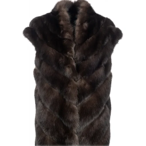 Avvenice Jackets-- Charlotte - Sable Coat - Waistcoat - Furs - Coats - Luxury Exclusive Collection -