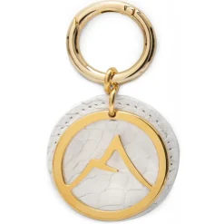 Avvenice Other Accessories-- Crocodile Pendant - Pearly White - Keychain - Handmade in Italy - Exclusive Luxury Collection -