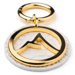 Avvenice Other Accessories-- Crocodile Pendant - Pearly White - Keychain - Handmade in Italy - Exclusive Luxury Collection -