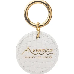 Avvenice Other Accessories-- Crocodile Pendant - Pearly White - Keychain - Handmade in Italy - Exclusive Luxury Collection -