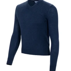 Avvenice Knitwears-- Finis - Man Loro Piana Extrafine Cashmere V-Neck Sweater - Blue - Knitwear - Luxury Exclusive Collection -