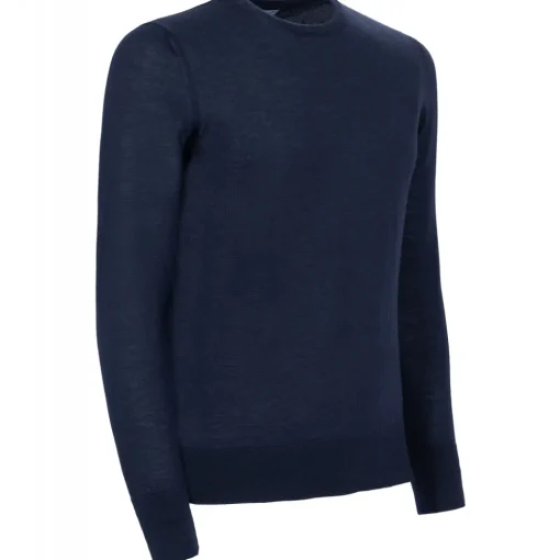 Avvenice Knitwears-- Finis - Man Loro Piana Extrafine Cashmere Crew Neck Sweater - Blue - Knitwear - Luxury Exclusive Collection -