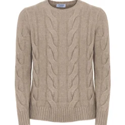 Avvenice Knitwears-- Heaven - Man Loro Piana Cashmere Sweater - Tundra - Knitwear - Luxury Exclusive Collection -