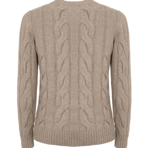 Avvenice Knitwears-- Heaven - Man Loro Piana Cashmere Sweater - Tundra - Knitwear - Luxury Exclusive Collection -