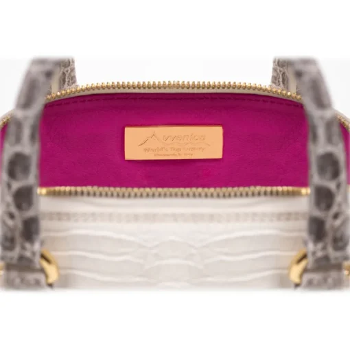 Avvenice Bags-- Imperium - Crocodile Bag - Himalaya Matt - Handmade in Italy - Exclusive Luxury Collection -