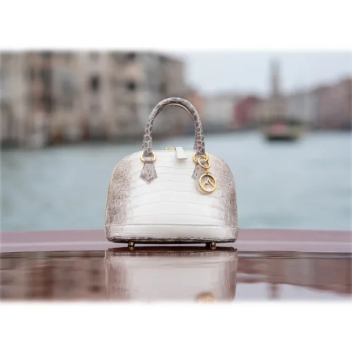 Avvenice Bags-- Imperium - Crocodile Bag - Himalaya Matt - Handmade in Italy - Exclusive Luxury Collection -
