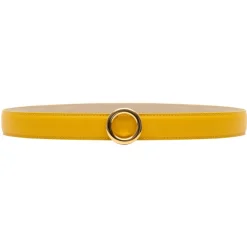 Avvenice Belts-- Iris - Premium Leather Belt - Yellow - Handmade in Italy - Exclusive Luxury Collection -