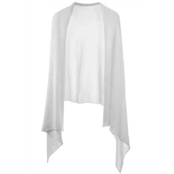 Avvenice Tops|Scarves-- Precious Cashmere Scarf - Pashmina - White - Handmade in Italy - Exclusive Luxury Collection -