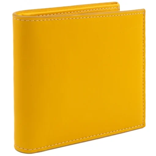 Avvenice Wallets-- Premium Leather Wallet - Yellow - Handmade in Italy - Exclusive Luxury Collection -