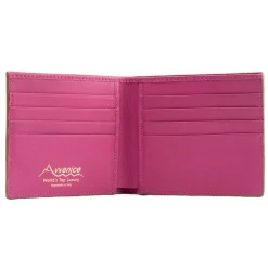 Avvenice Wallets-- Premium Leather Wallet - Canyon Fuchsia - Handmade in Italy - Exclusive Luxury Collection -